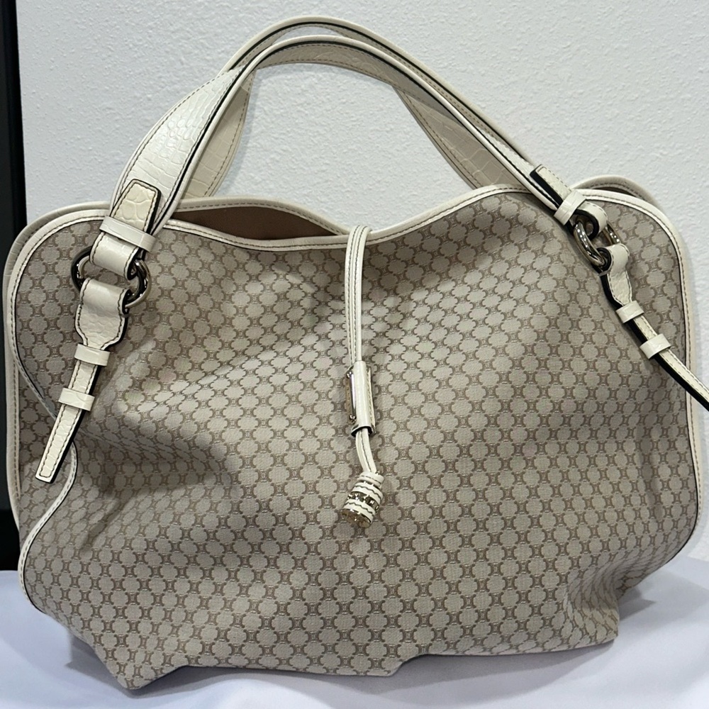 Celine‎ Macadam Canvas Bittersweet Hobo Bag